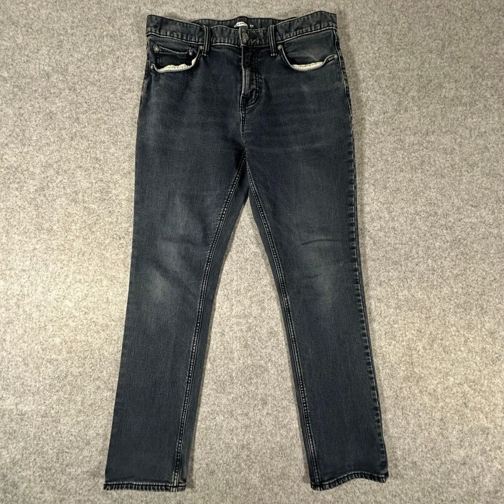 Old Navy Slim 24/7 Jeans Bundle 32x32 and 34x30 Blue Black Mens Stretch